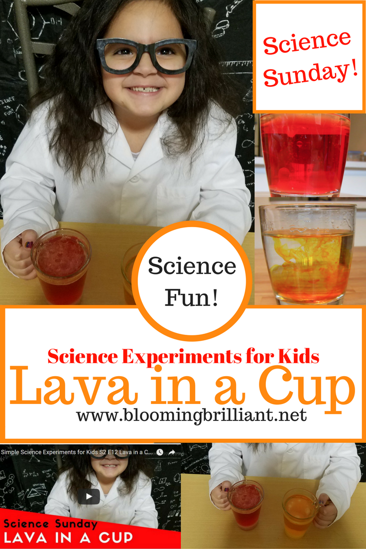 Lava in a Cup is another fun and easy experiment that helps kids learn about density!