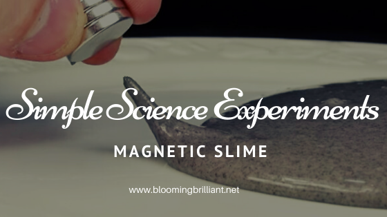 Explore Magnetic Slime in another Super Simple Experiment for Children. Learn abour Magnetism, Polymers, Adhesion and Cohesion and so much more. Your kids will love this DIY Magnetic Slime.