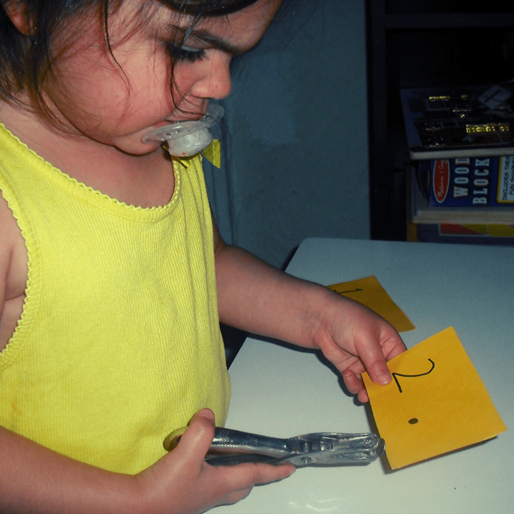 Hole Punch Number Recognition Fine Motor Activity