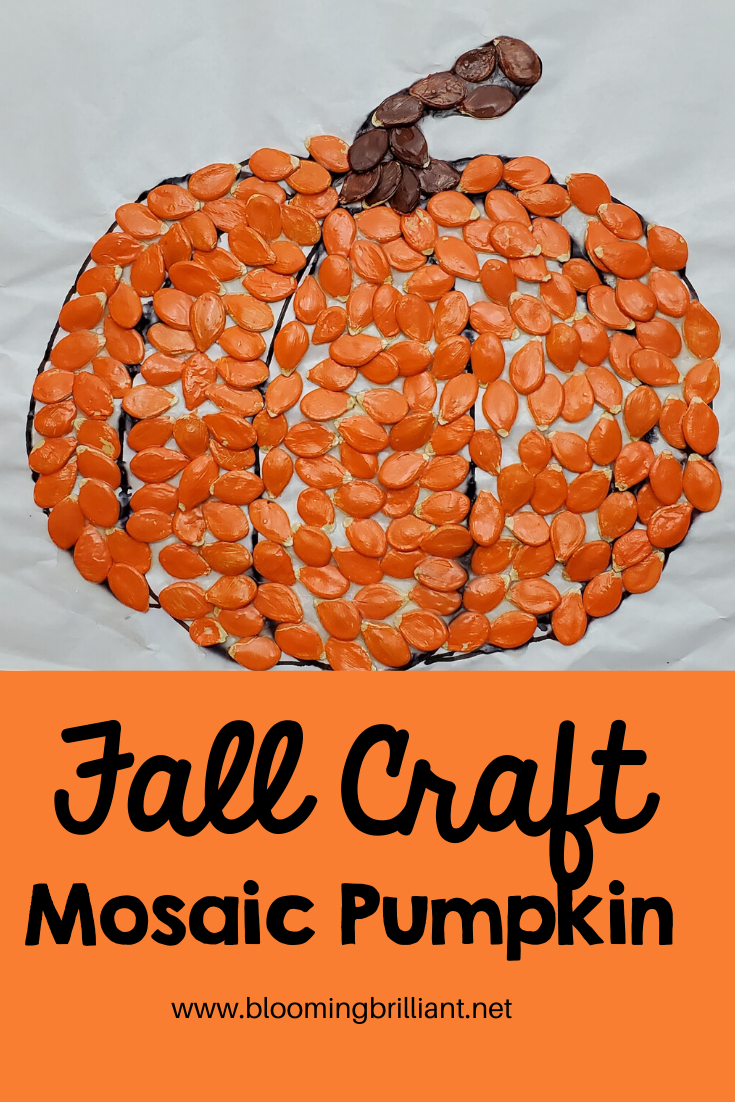 Fall Craft Mosaic Pumpkin