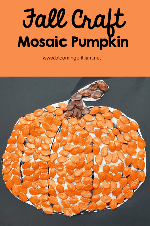 Fall Craft Mosaic Pumpkin