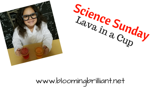 Science Sunday-Lava in a Cup