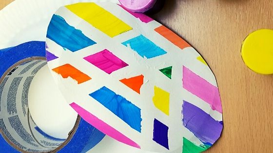 Celebrate Spring with a Cheerful Tape Resist Easter Egg Craft