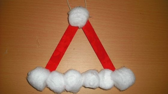 Fun and Festive Santa Claus Hat Ornament Craft for Kids