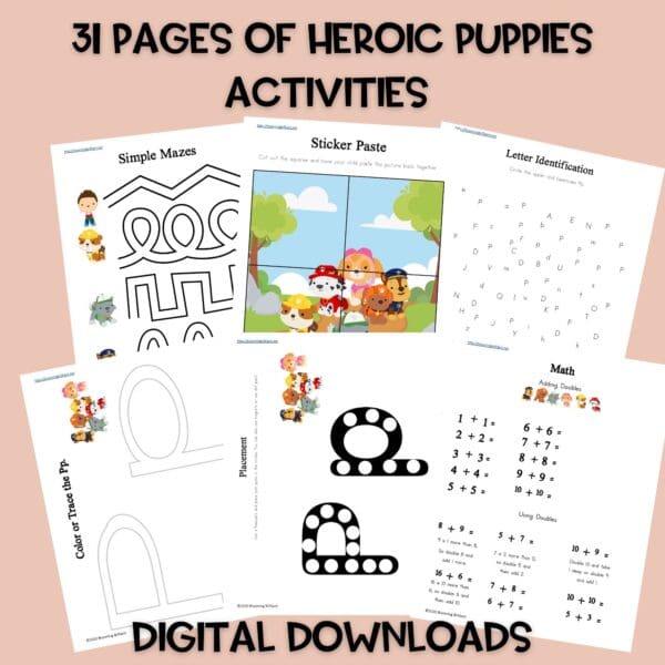Heroic Puppies Printable Activity Pack
