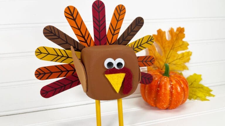 Fun and Festive DIY: Foam Dice Turkey Craft for Thanksgiving Fun!